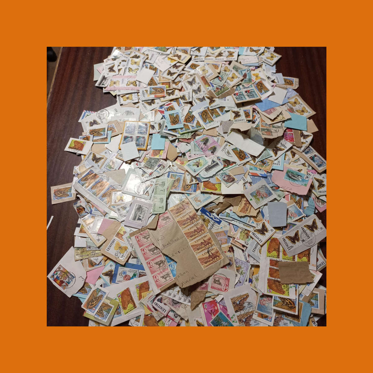 Lesotho & Basutoland  Thematic Wildlife Selection on Piece (Butterflies Prominent)