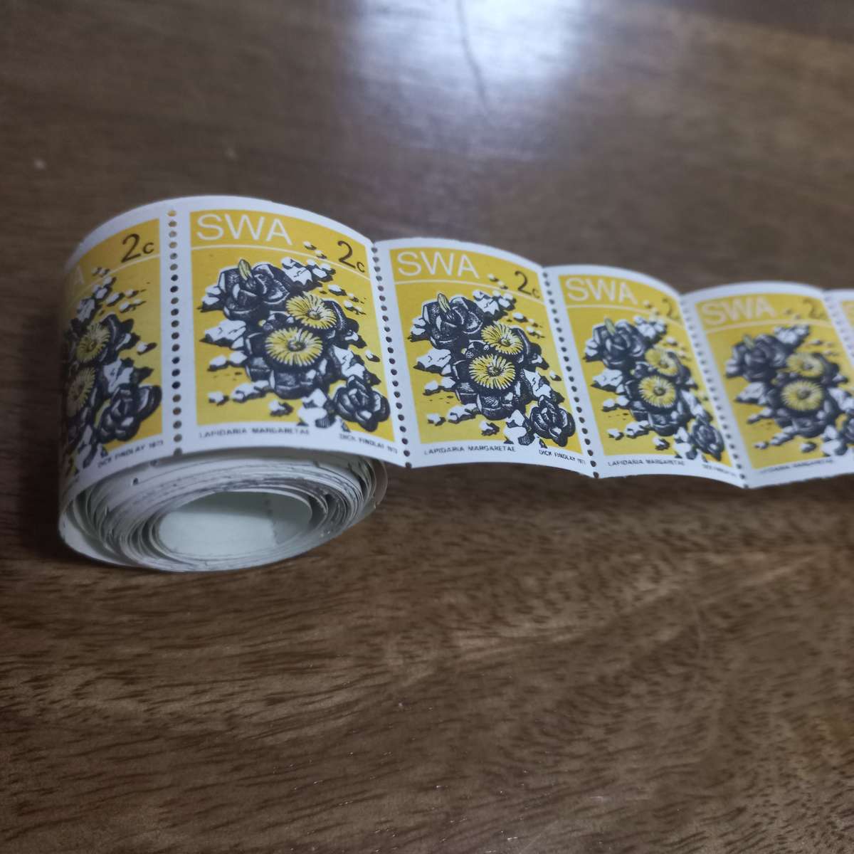 South West Africa SWA - 1973 Succulents - Coils - Still in Coil Rolls - R1 Start