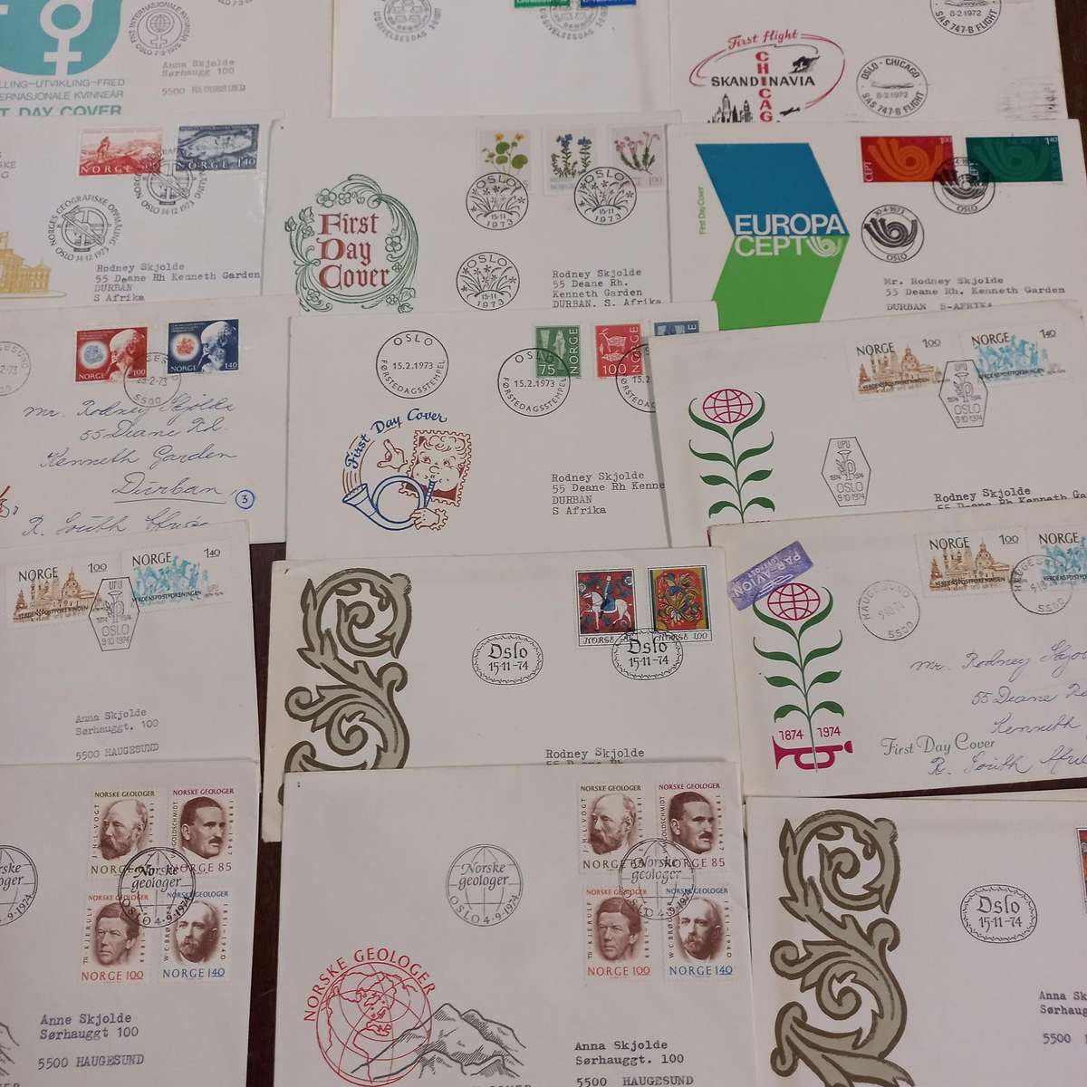 Over a Hundred Norway First Day Covers - Starting at R1