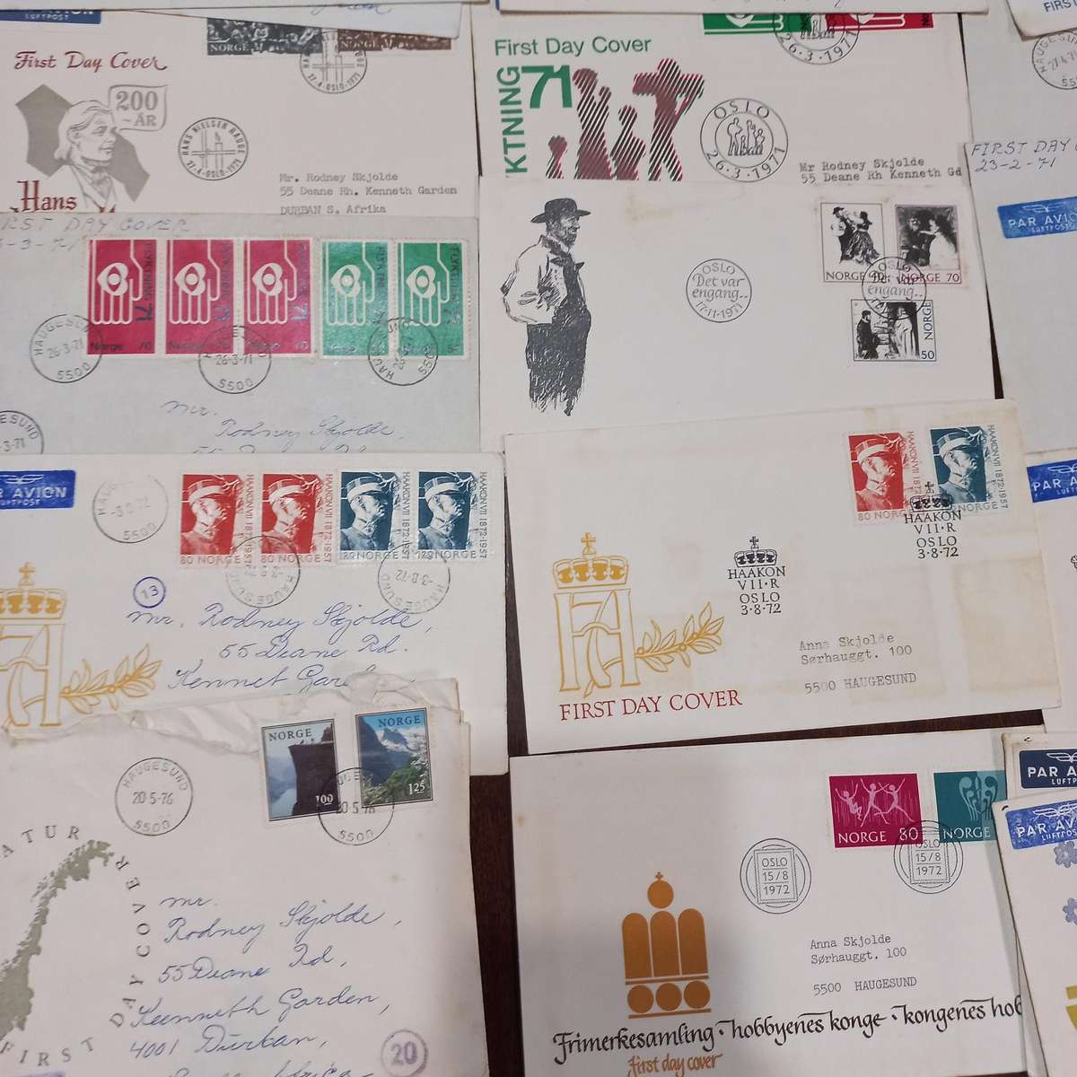 Over a Hundred Norway First Day Covers - Starting at R1