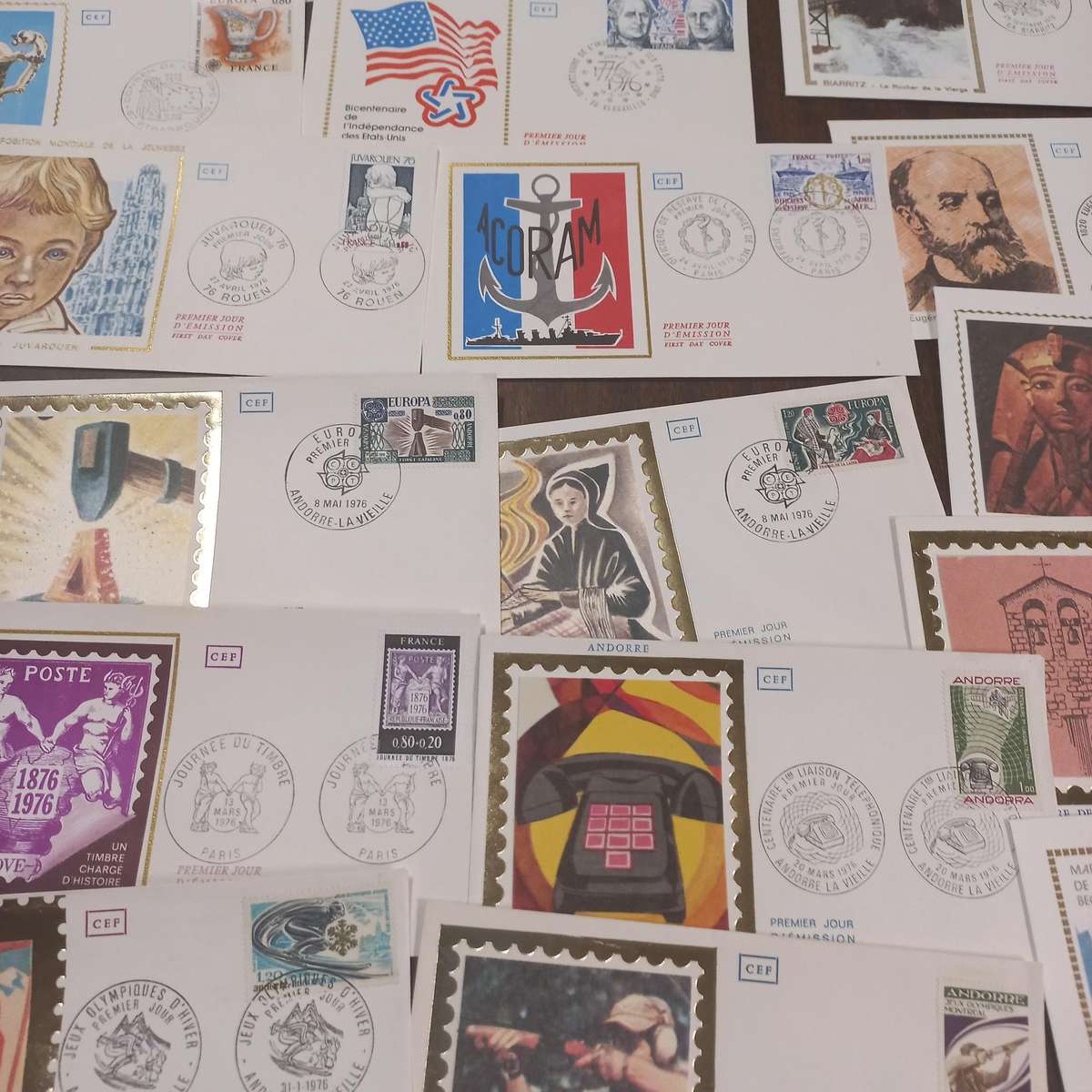 French First Day Covers - some beautiful thematics and includes the Sabine definitive Starting at R1