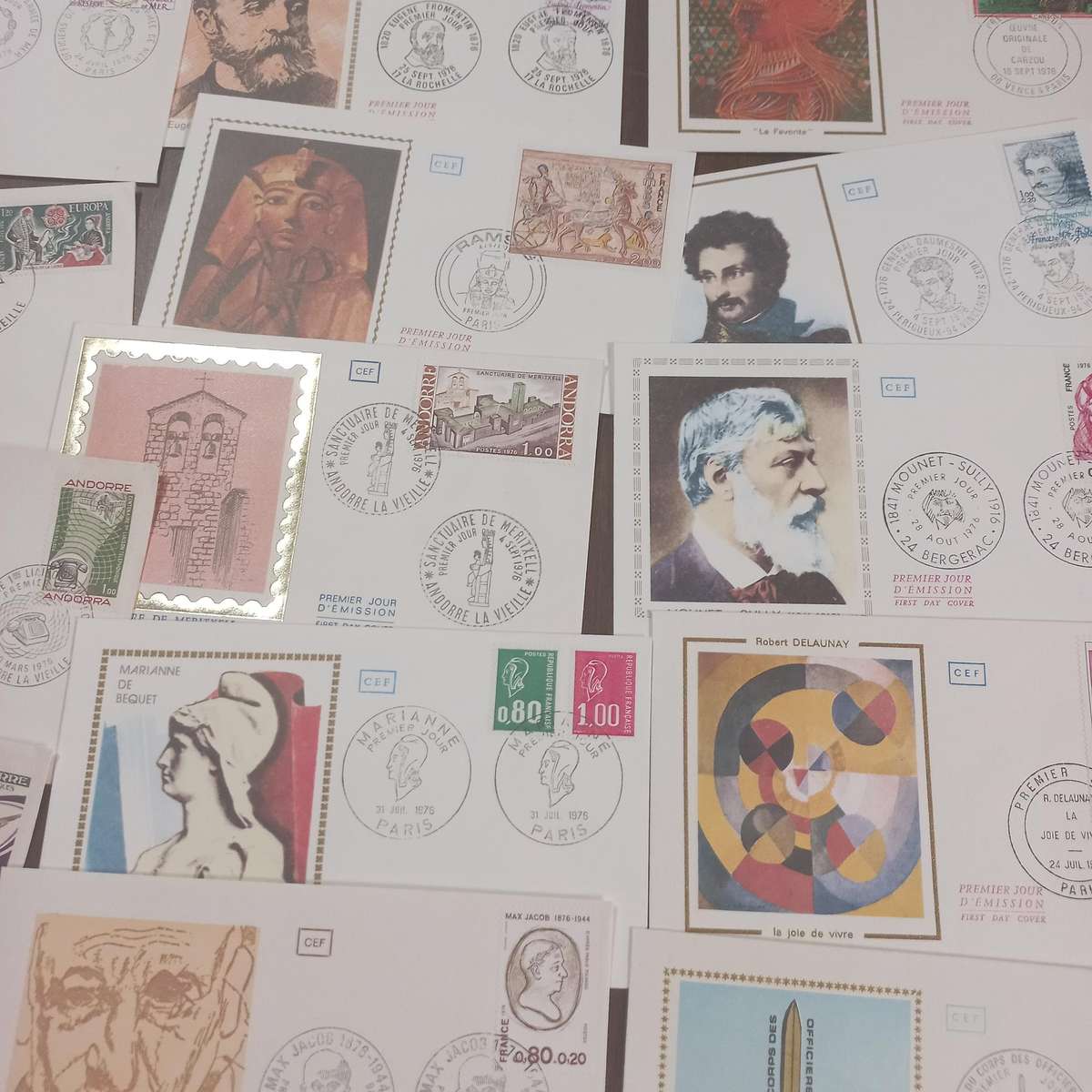 French First Day Covers - some beautiful thematics and includes the Sabine definitive Starting at R1