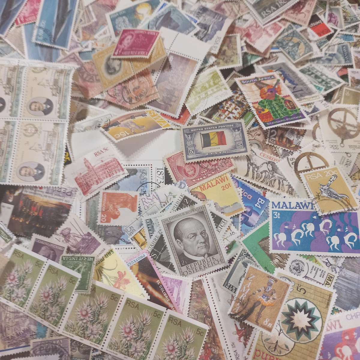 Huge lot of world stamps from various periods - Starting at R1