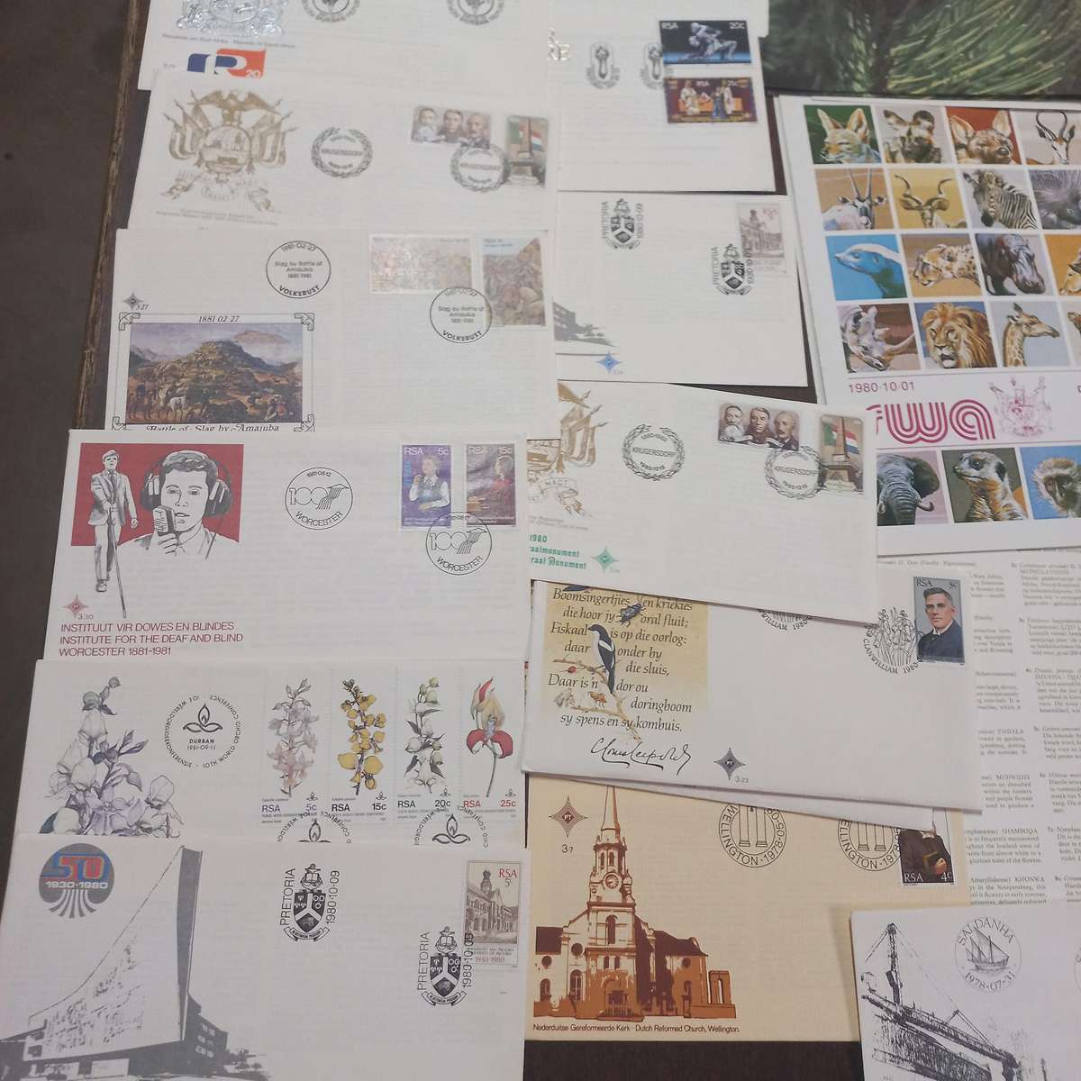 South African First Day Covers and Folders - Starting at R1