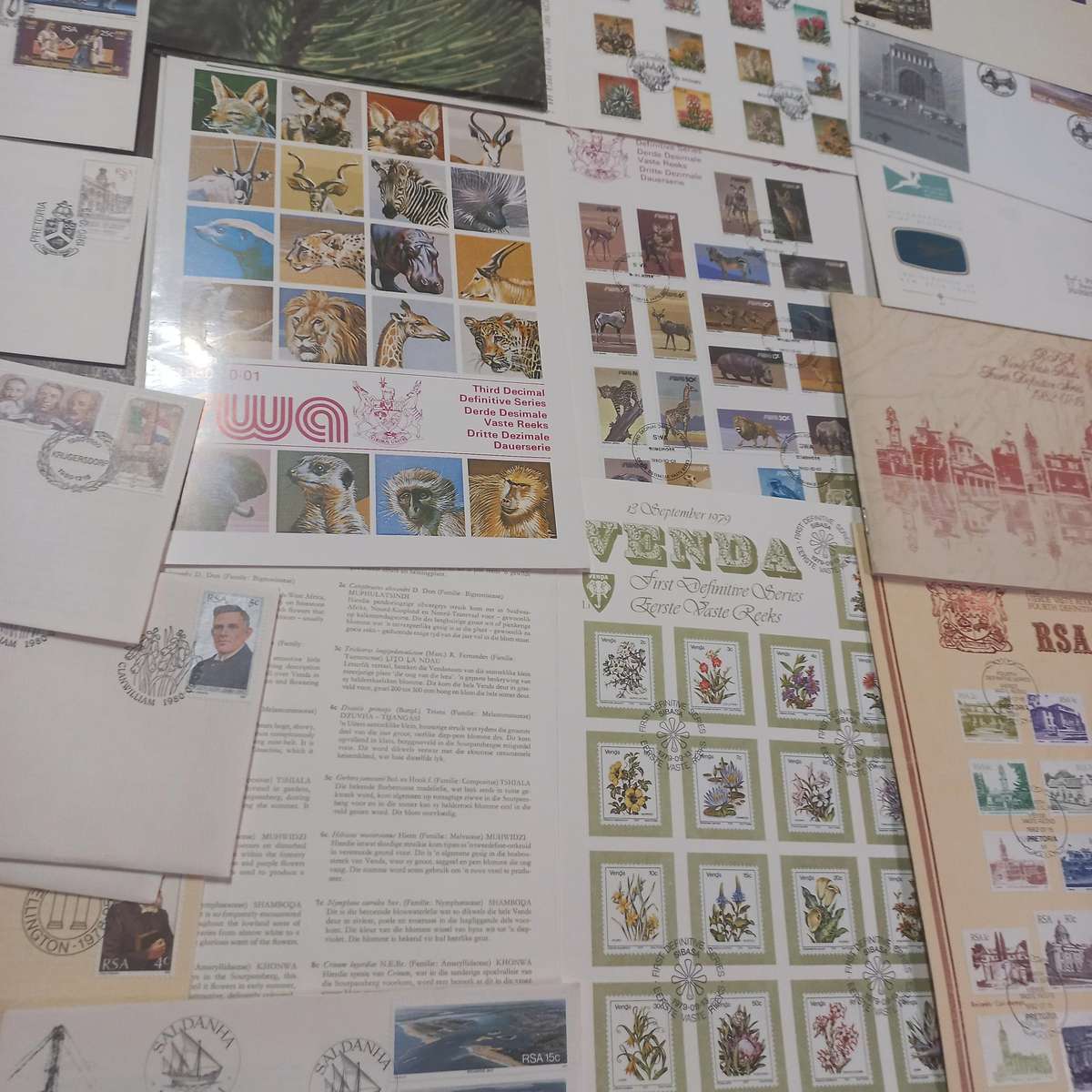 South African First Day Covers and Folders - Starting at R1