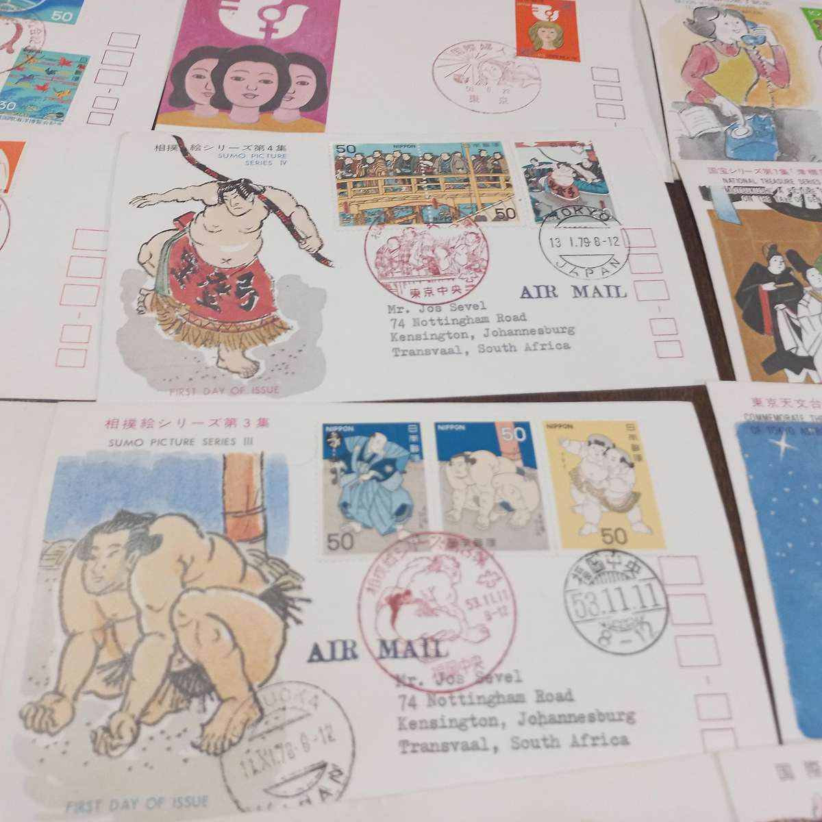 Japan - 100 Colourful and Thematic First Day Covers - Starting at R1