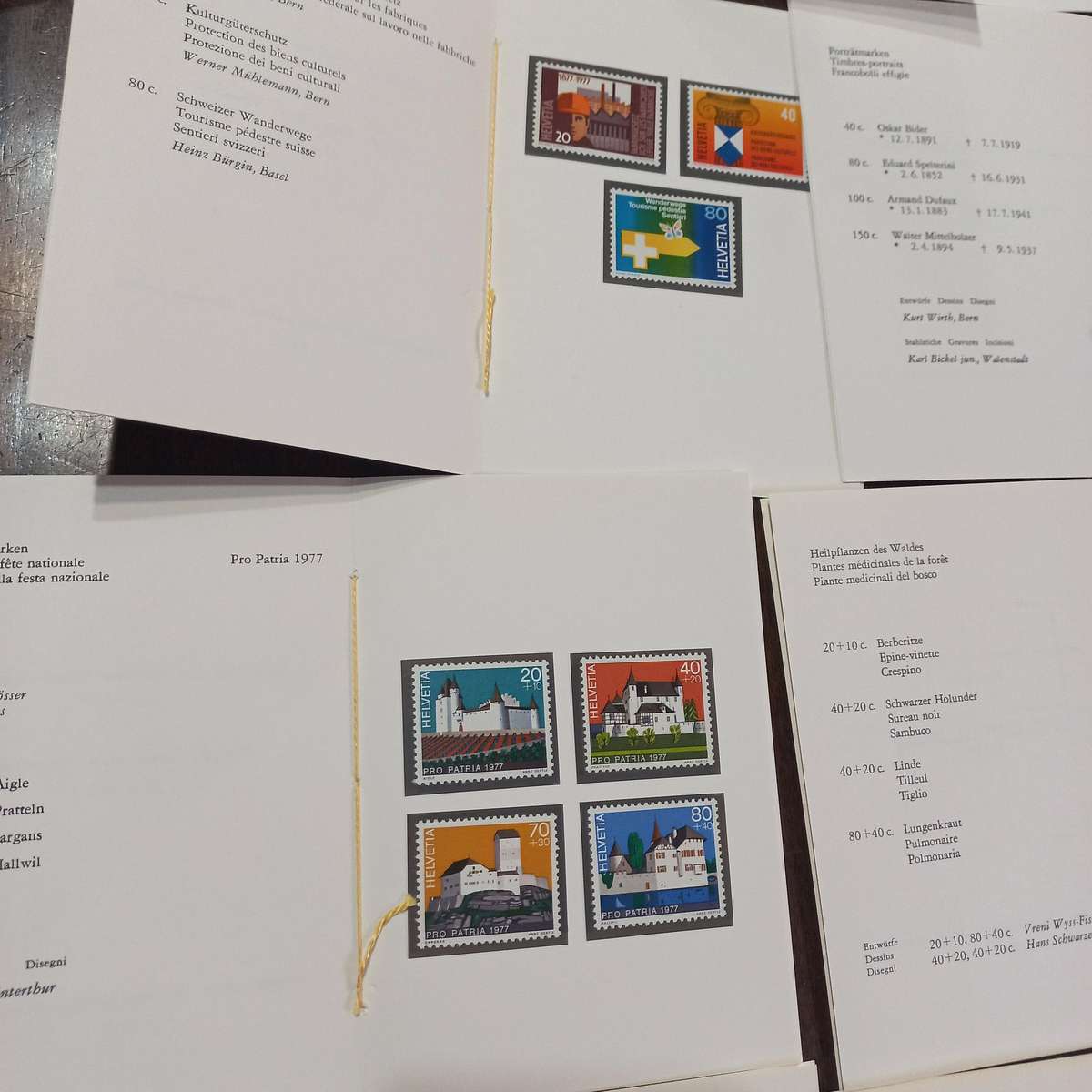 Switzerland Helvetia - 28 Mint sets from 1976 to 1978 in First Day Folders - Starting at R1