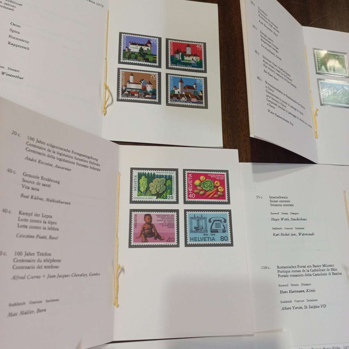 Switzerland Helvetia - 28 Mint sets from 1976 to 1978 in First Day Folders - Starting at R1