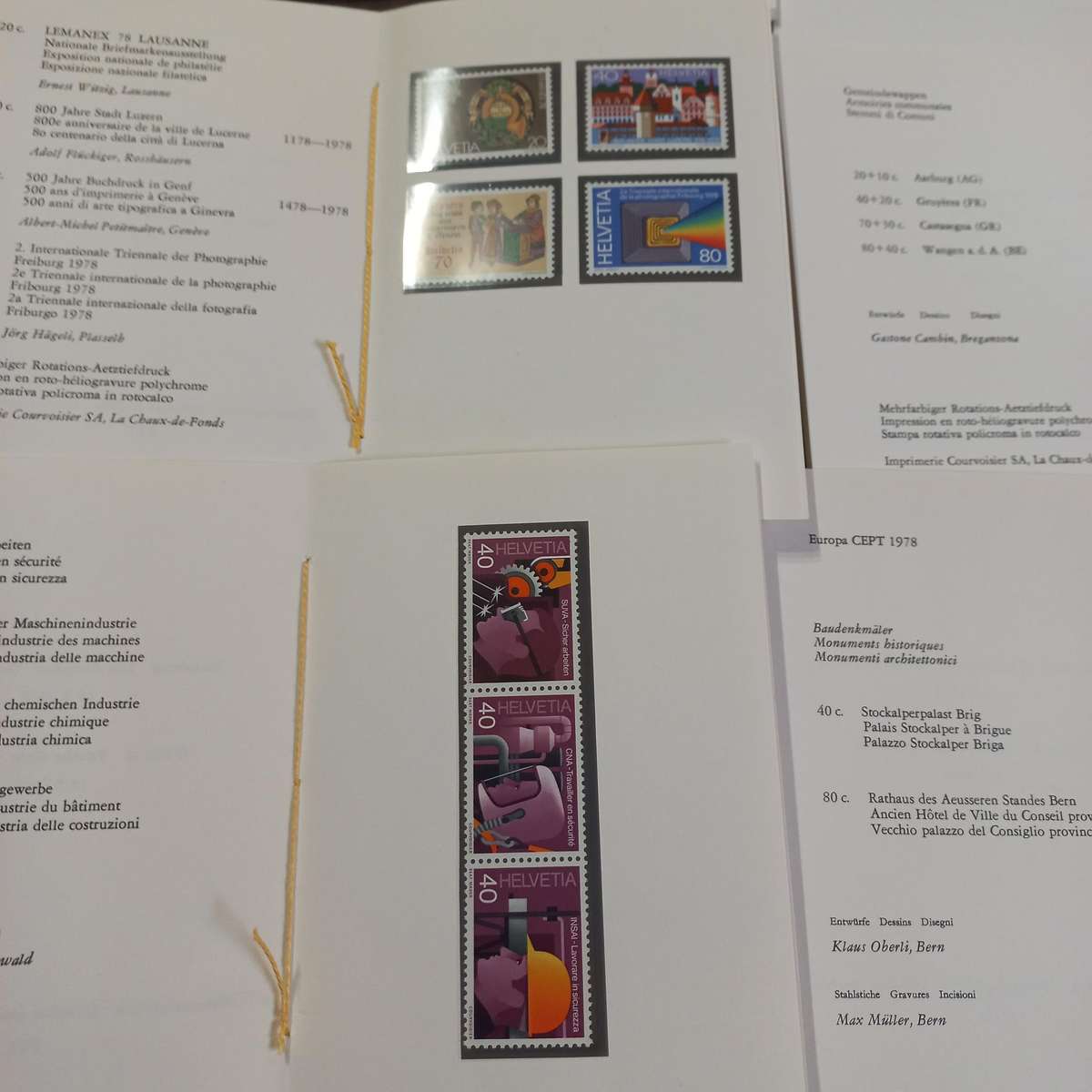 Switzerland Helvetia - 28 Mint sets from 1976 to 1978 in First Day Folders - Starting at R1