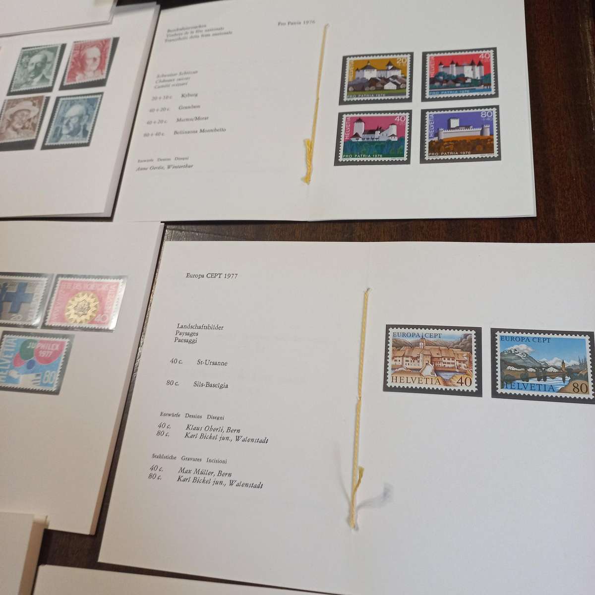 Switzerland Helvetia - 28 Mint sets from 1976 to 1978 in First Day Folders - Starting at R1