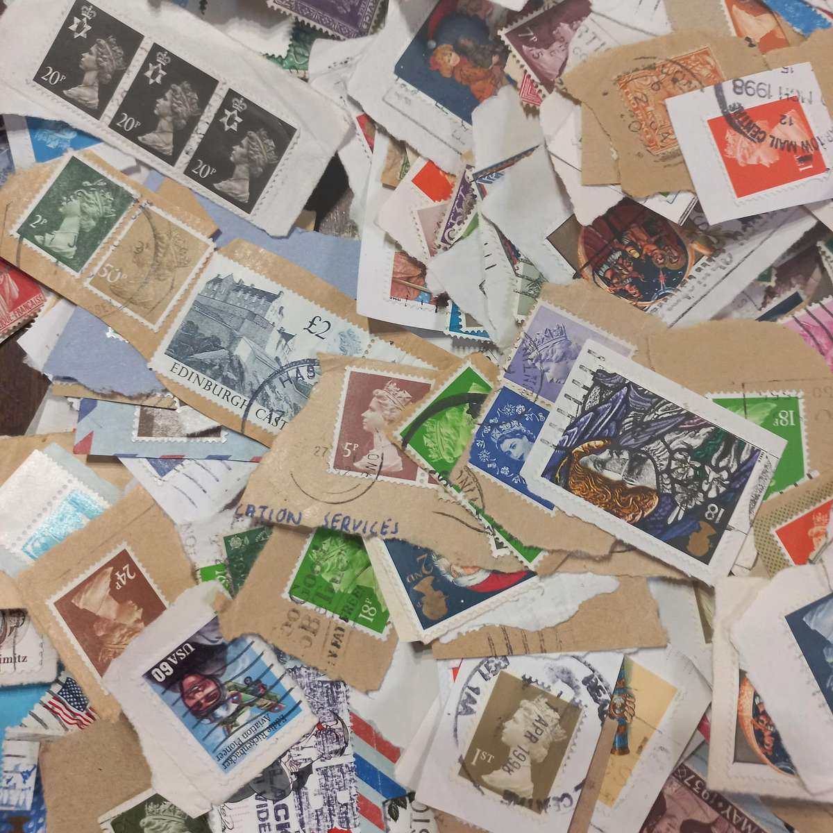 Great Britain on Piece - mainly modern - Queen Elizabeth era - Includes Machins - Starting at R1