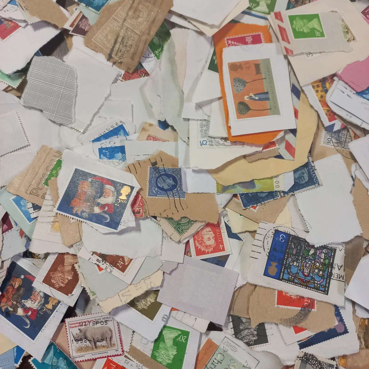 Great Britain on Piece - mainly modern - Queen Elizabeth era - Includes Machins - Starting at R1