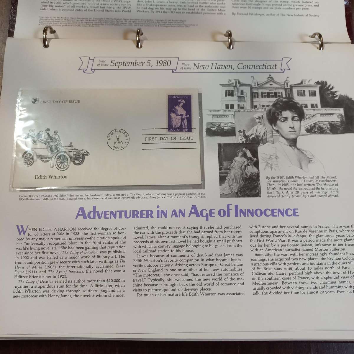 FOR PC4SOLUTION - United States Readers Digest FDC album of the 1970's