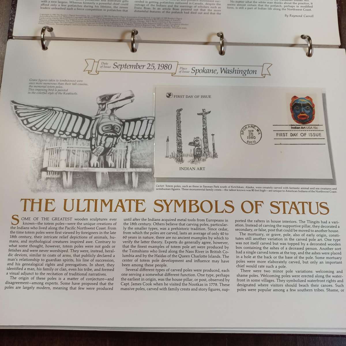 FOR PC4SOLUTION - United States Readers Digest FDC album of the 1970's