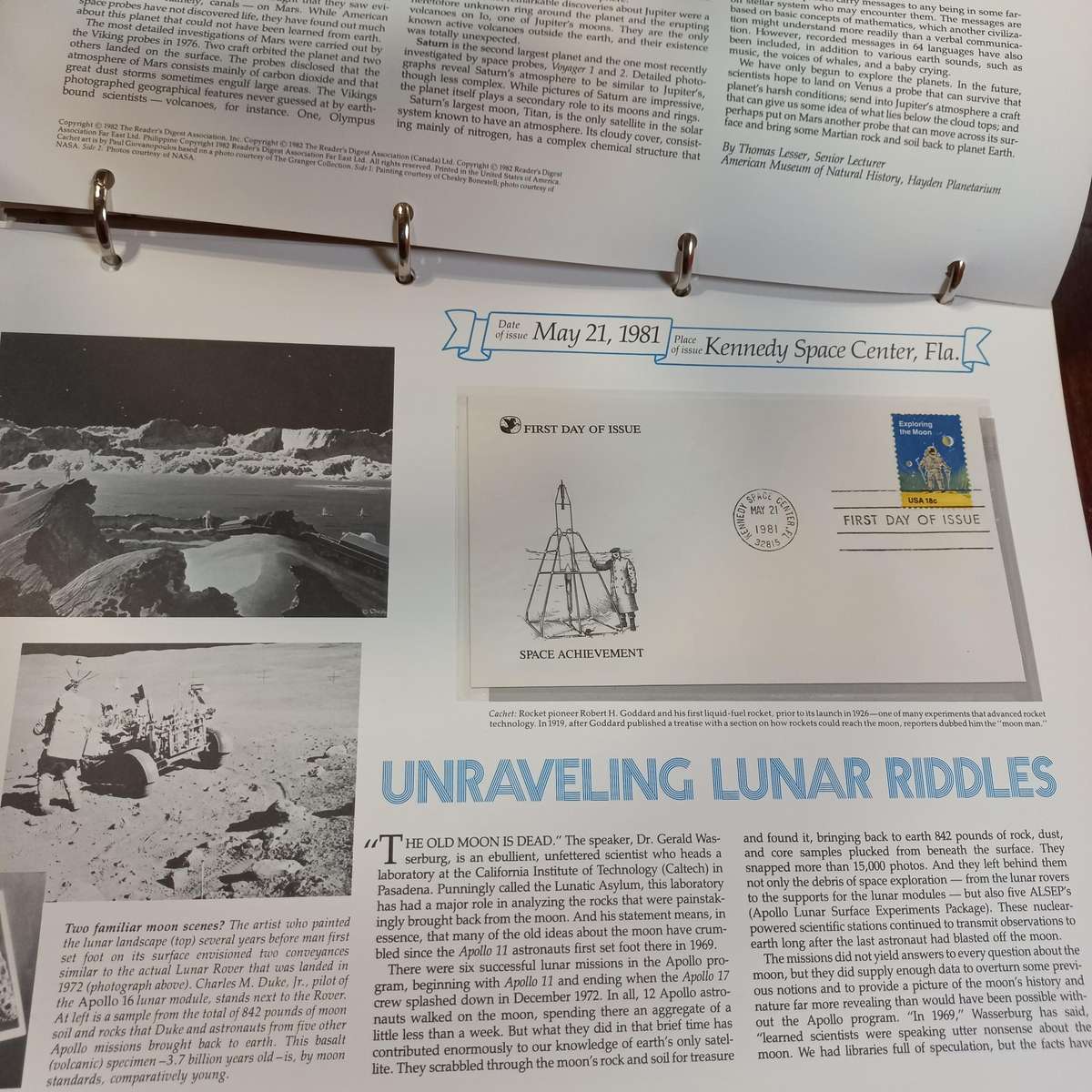 FOR PC4SOLUTION - United States Readers Digest FDC album of the 1970's