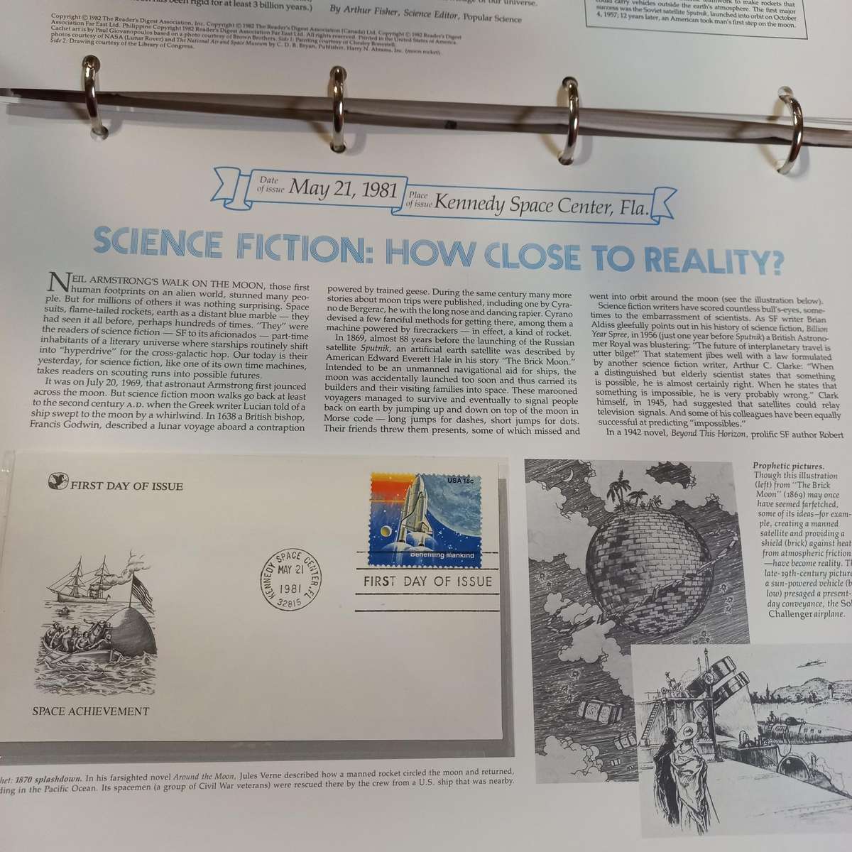 FOR PC4SOLUTION - United States Readers Digest FDC album of the 1970's