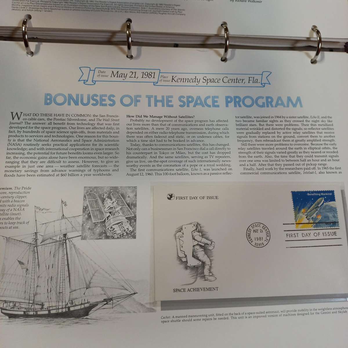 FOR PC4SOLUTION - United States Readers Digest FDC album of the 1970's