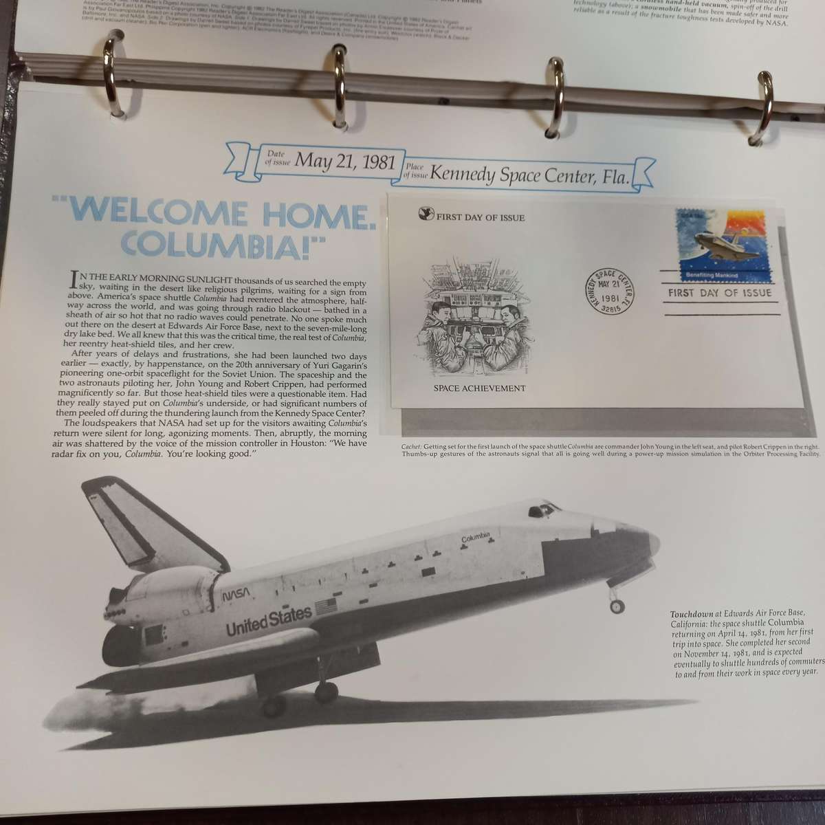 FOR PC4SOLUTION - United States Readers Digest FDC album of the 1970's