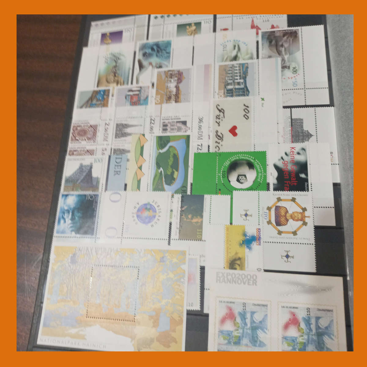 Germany Federal MINT 19902000 in Lighthouse Stock Book with Sixteen double sided Pages