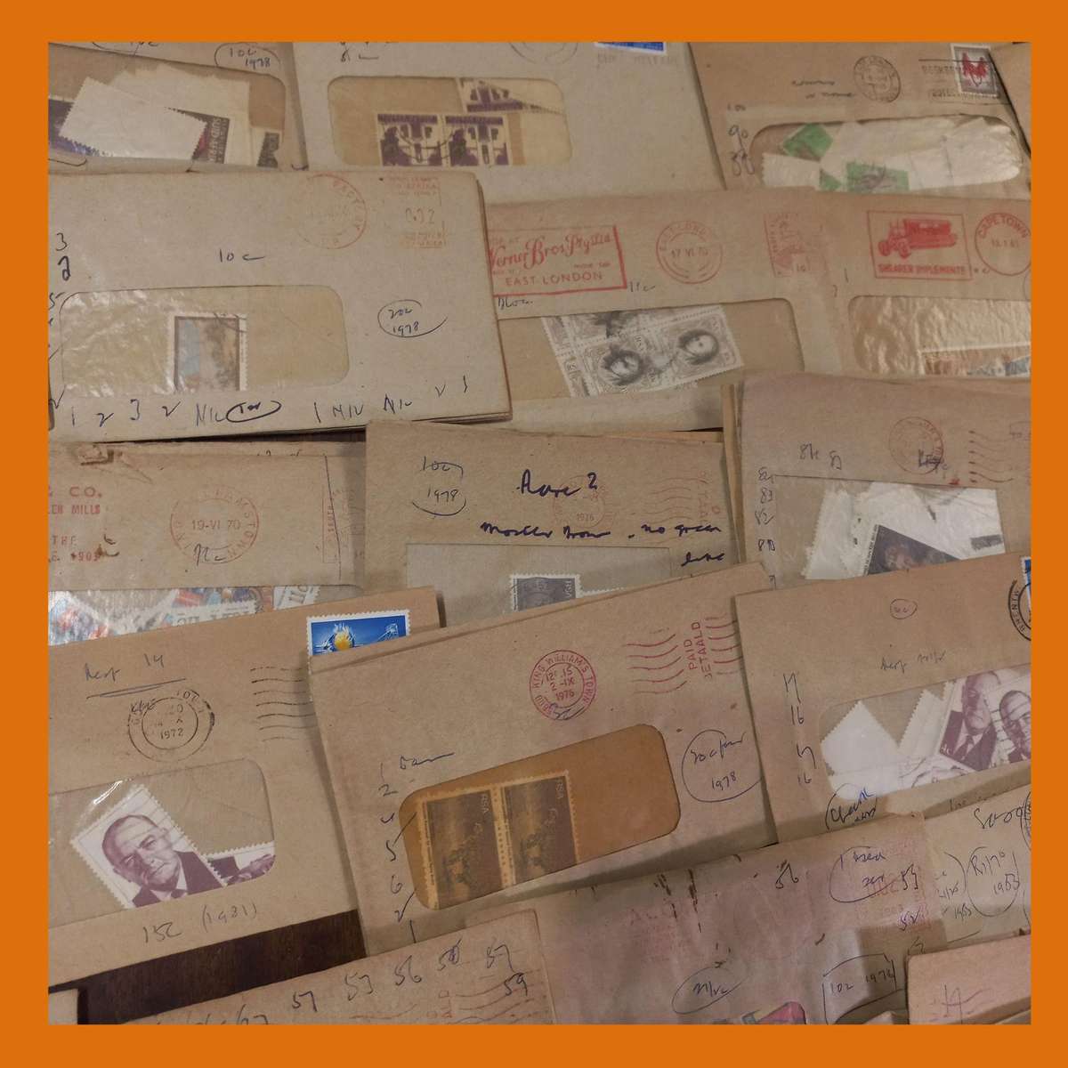 South Africa  Republic & Union Era Stamp Accumulation in Envelopes