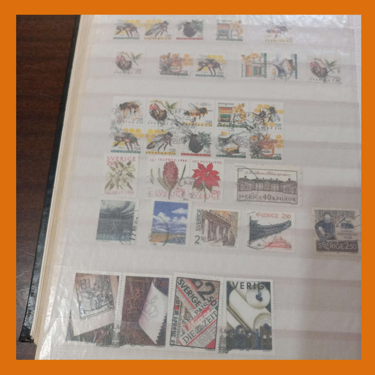 Sweden Imperial PRINZ 32 Page Stock Book  1972 to 2017