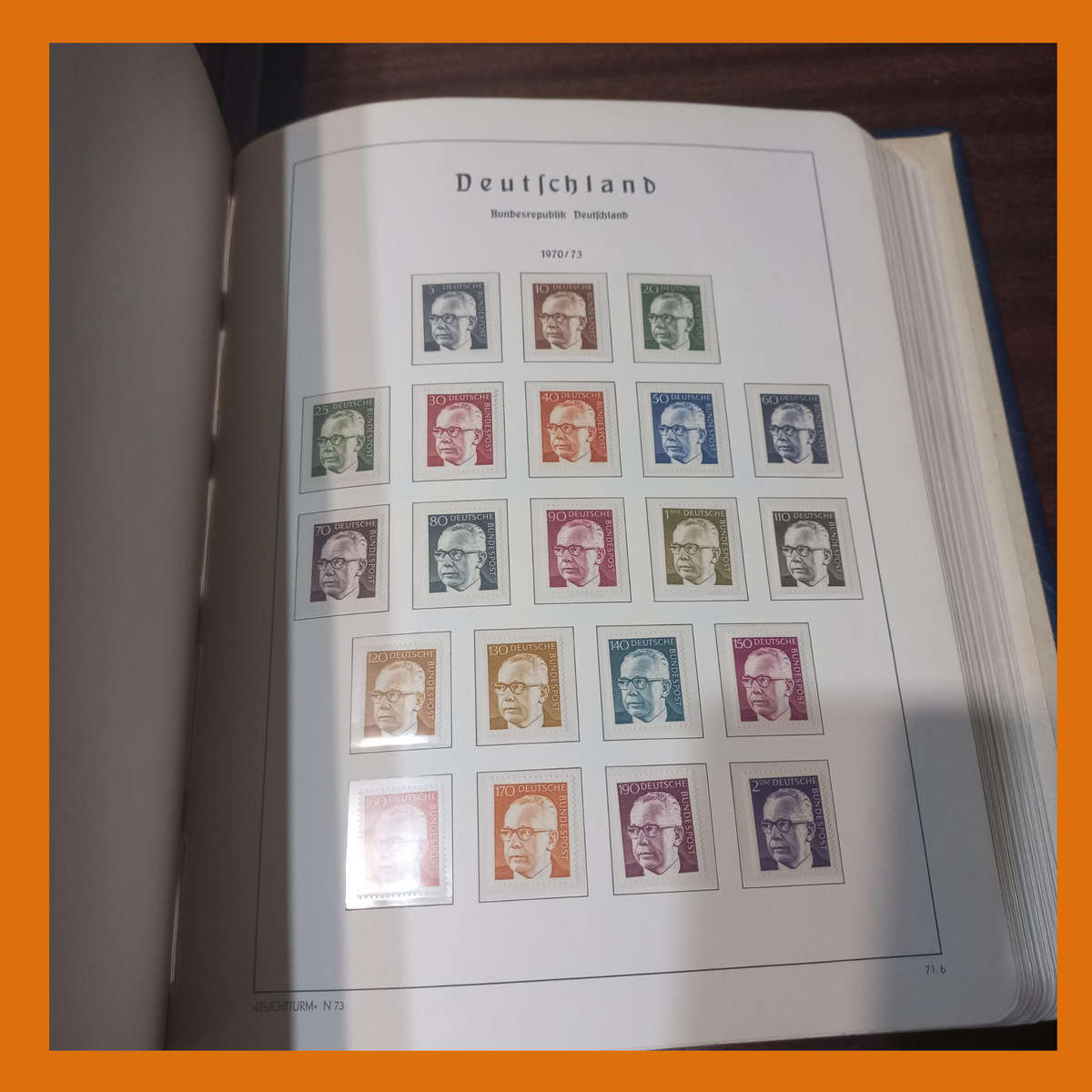 Germany Federal 1971 to 1984 in Near-New Pre Printed Lighthouse Album