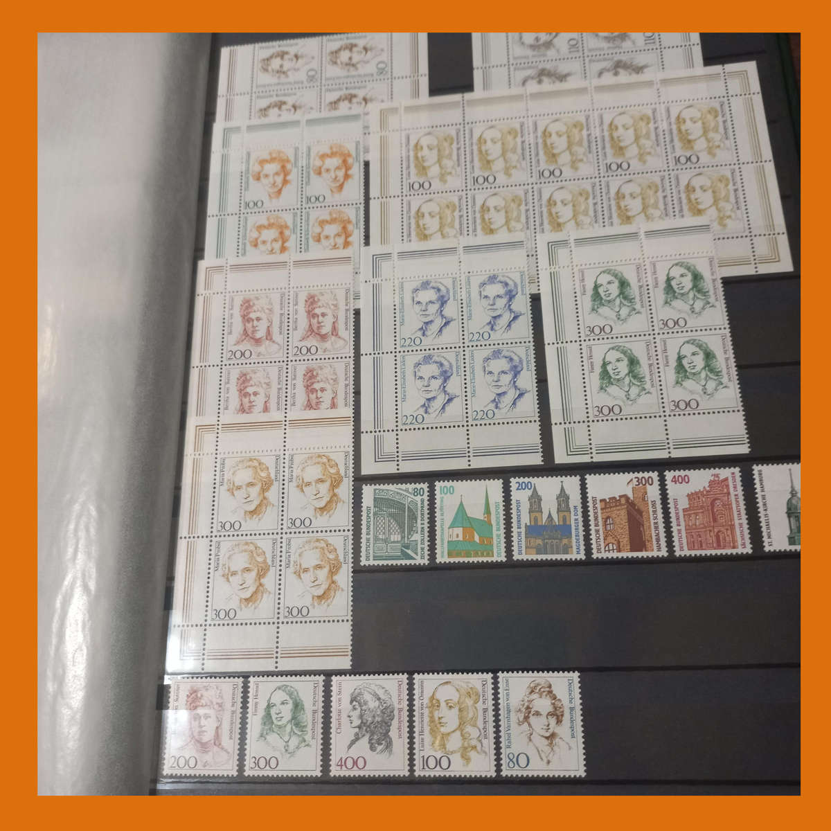 Germany Federal MINT 19902000 in Lighthouse Stock Book with Sixteen double sided Pages