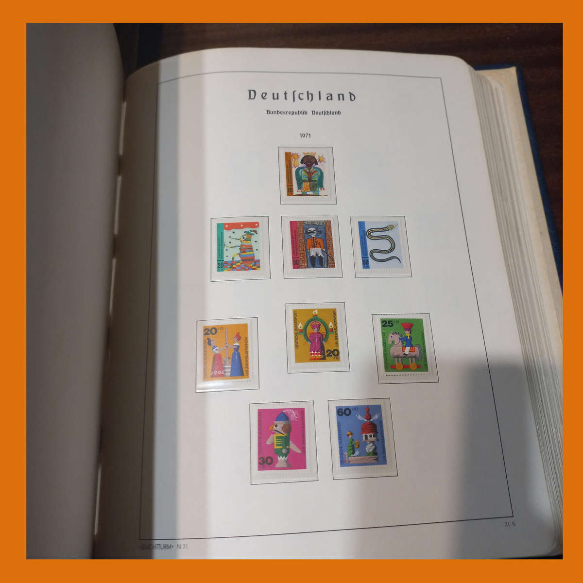 Germany Federal 1971 to 1984 in Near-New Pre Printed Lighthouse Album