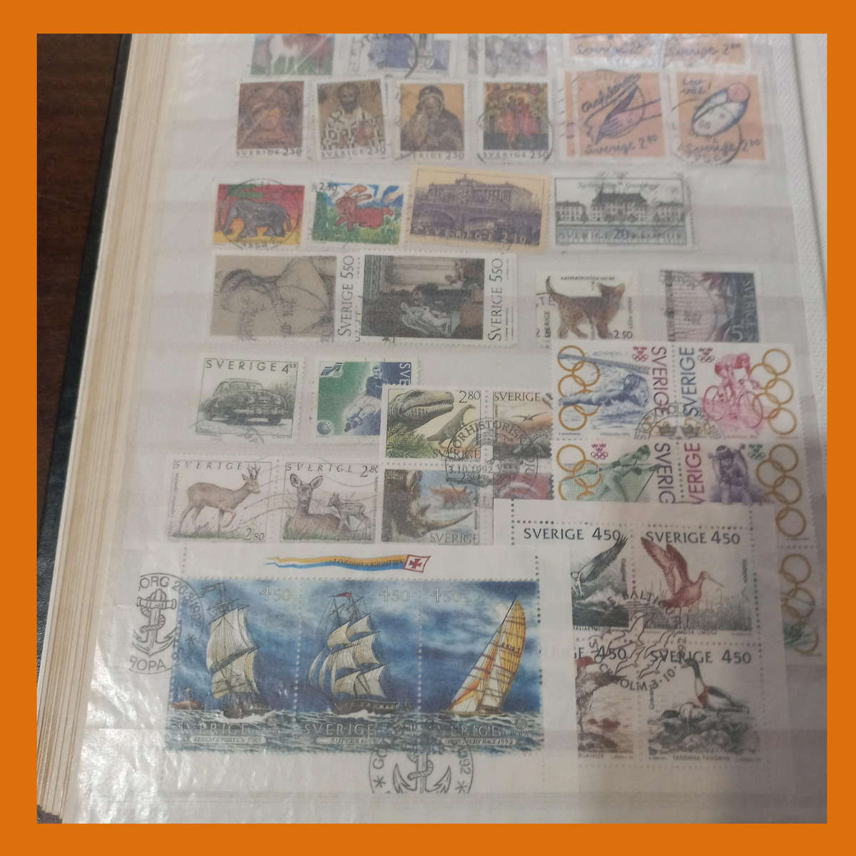 Sweden Imperial PRINZ 32 Page Stock Book  1972 to 2017