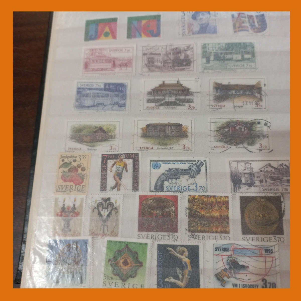 Sweden Imperial PRINZ 32 Page Stock Book  1972 to 2017