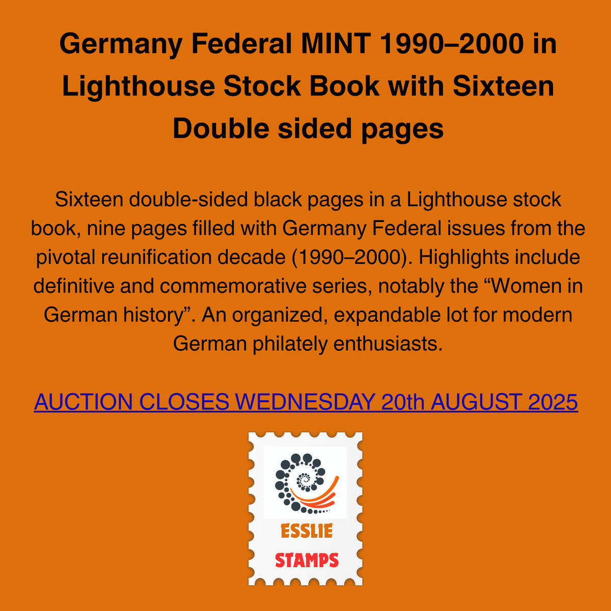 Germany Federal MINT 19902000 in Lighthouse Stock Book with Sixteen double sided Pages