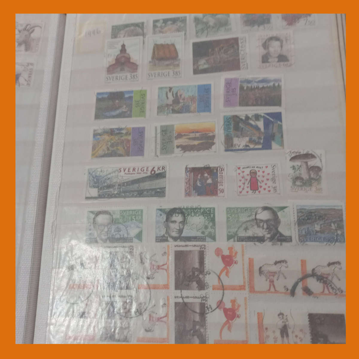 Sweden Imperial PRINZ 32 Page Stock Book  1972 to 2017