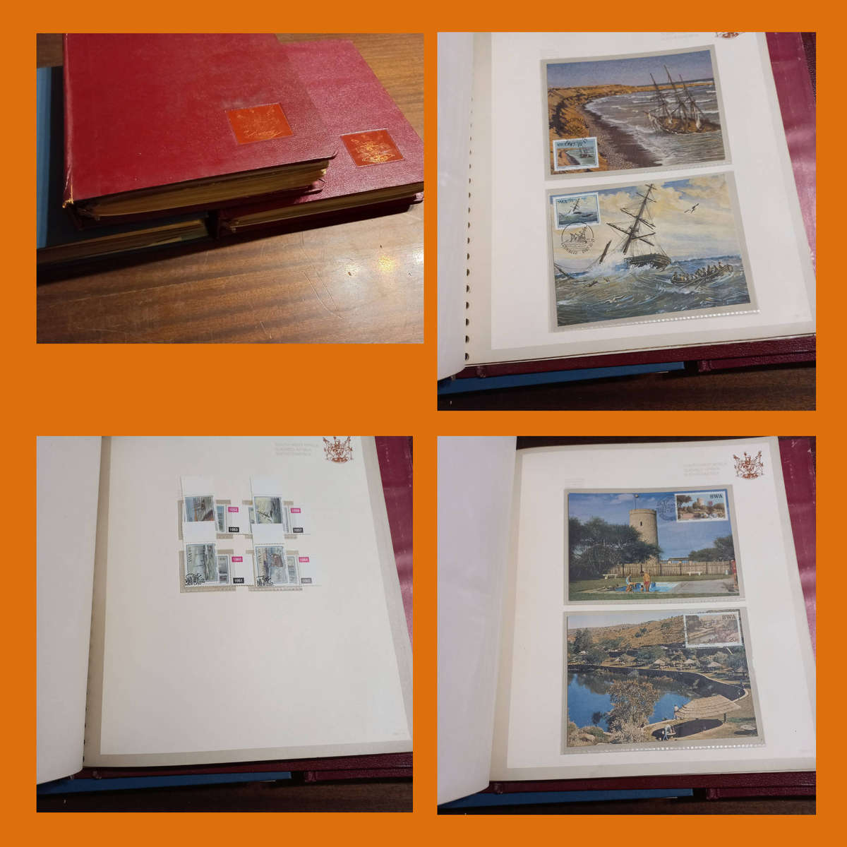 SWA 1982 to 1990 Collection in 3 Pre-Printed Albums  FDCs, Bulletins, Date Stamp And Maxi Cards