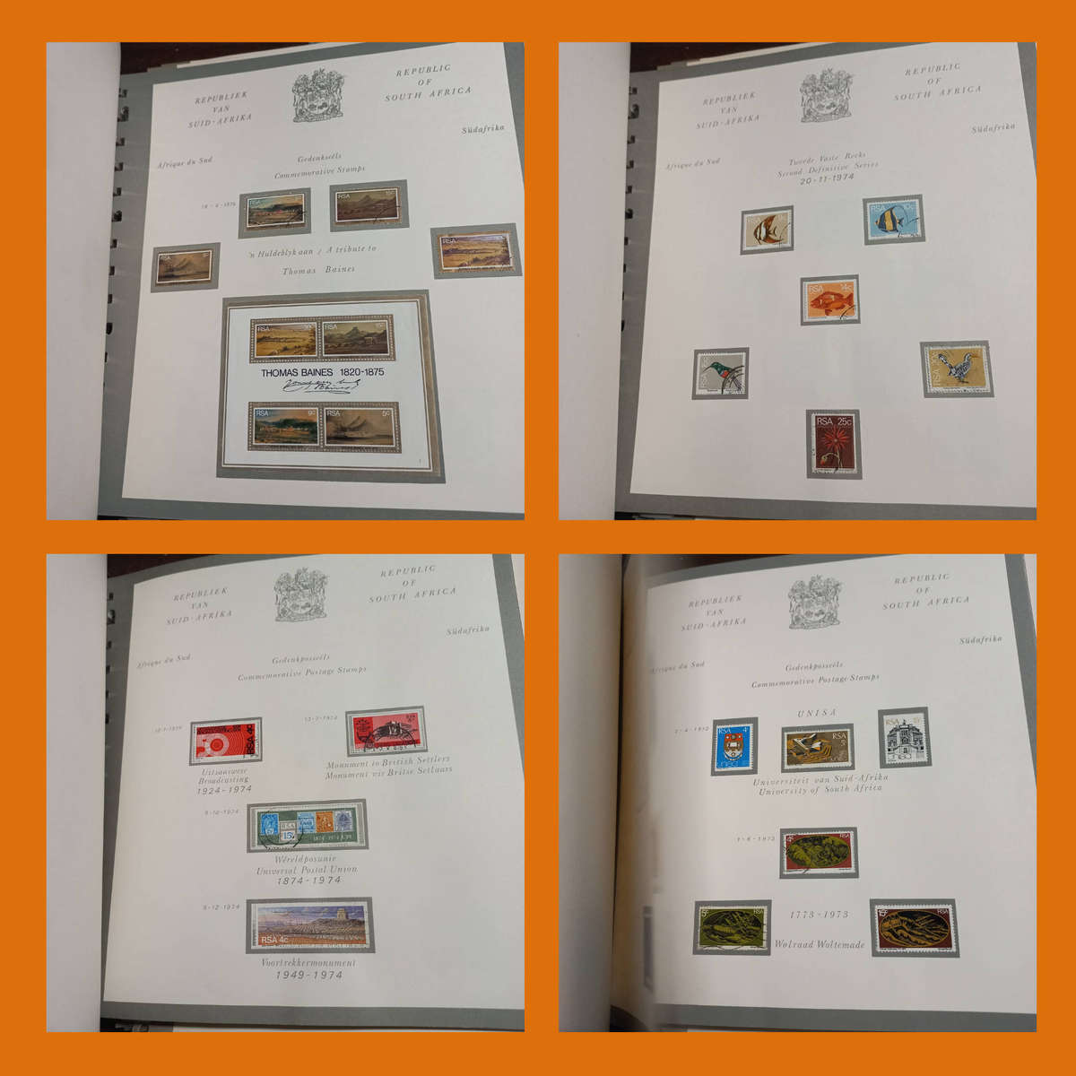 RSA 2 Pre-Printed Albums in Slip/Dust Covers (1961 to 1985, Incomplete)