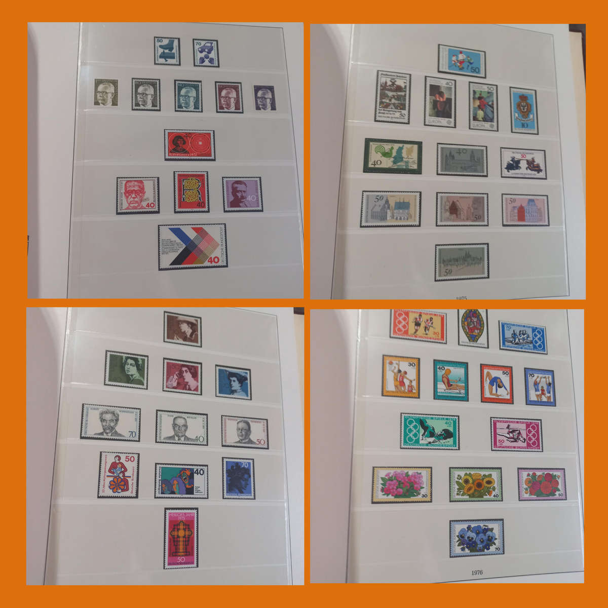 Germany Federal Album  Mint Collection 1972 to 1985 in Lindner (66 Pages, 3kg)