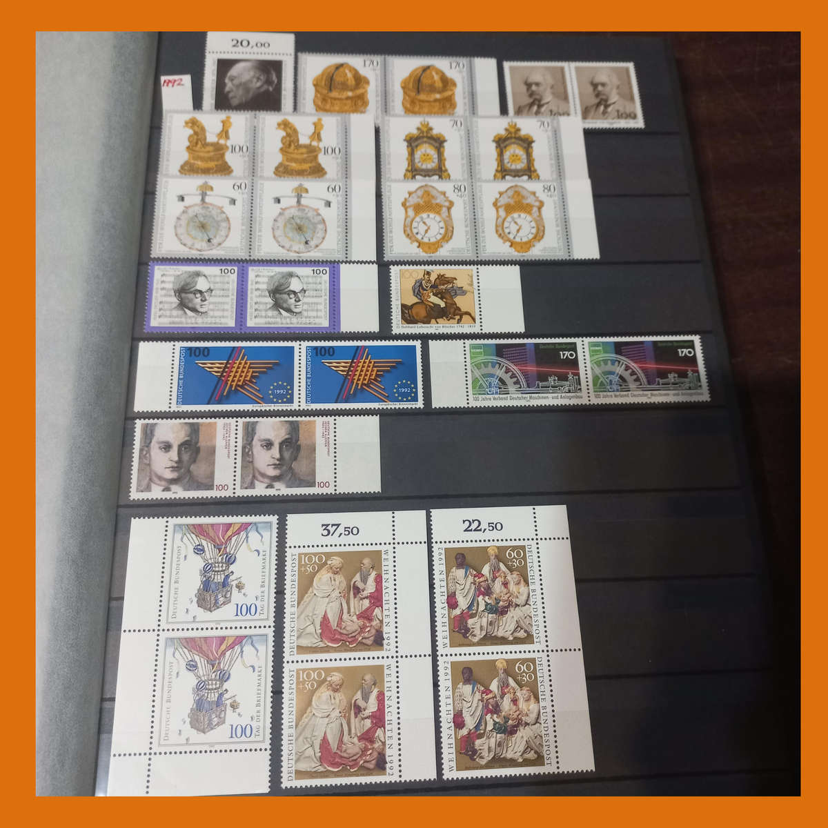 Germany Federal MINT 19902000 in Lighthouse Stock Book with Sixteen double sided Pages