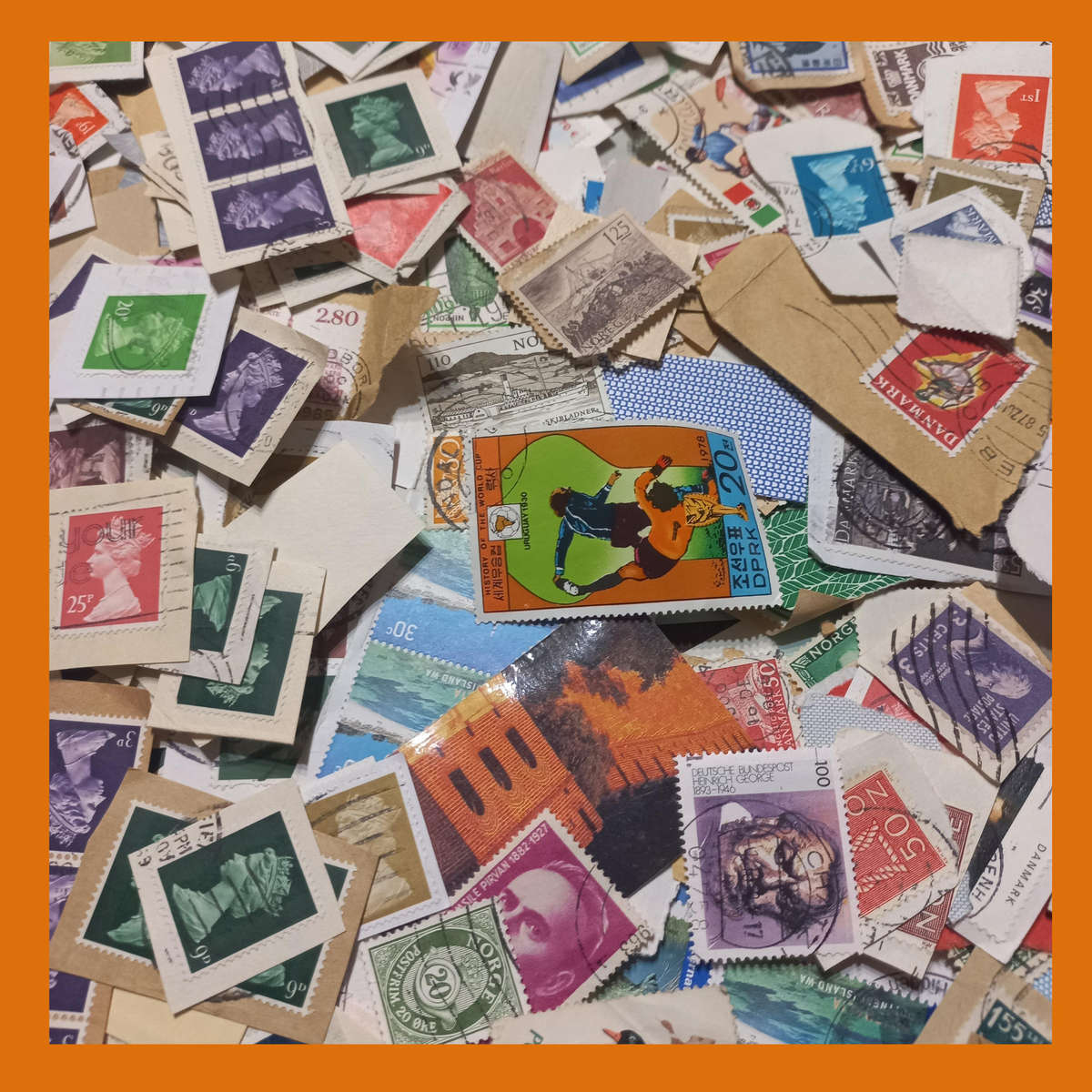 World Kiloware on Paper  400g Mix Strong in GB (Includes Machins) Scandinavia and Germany