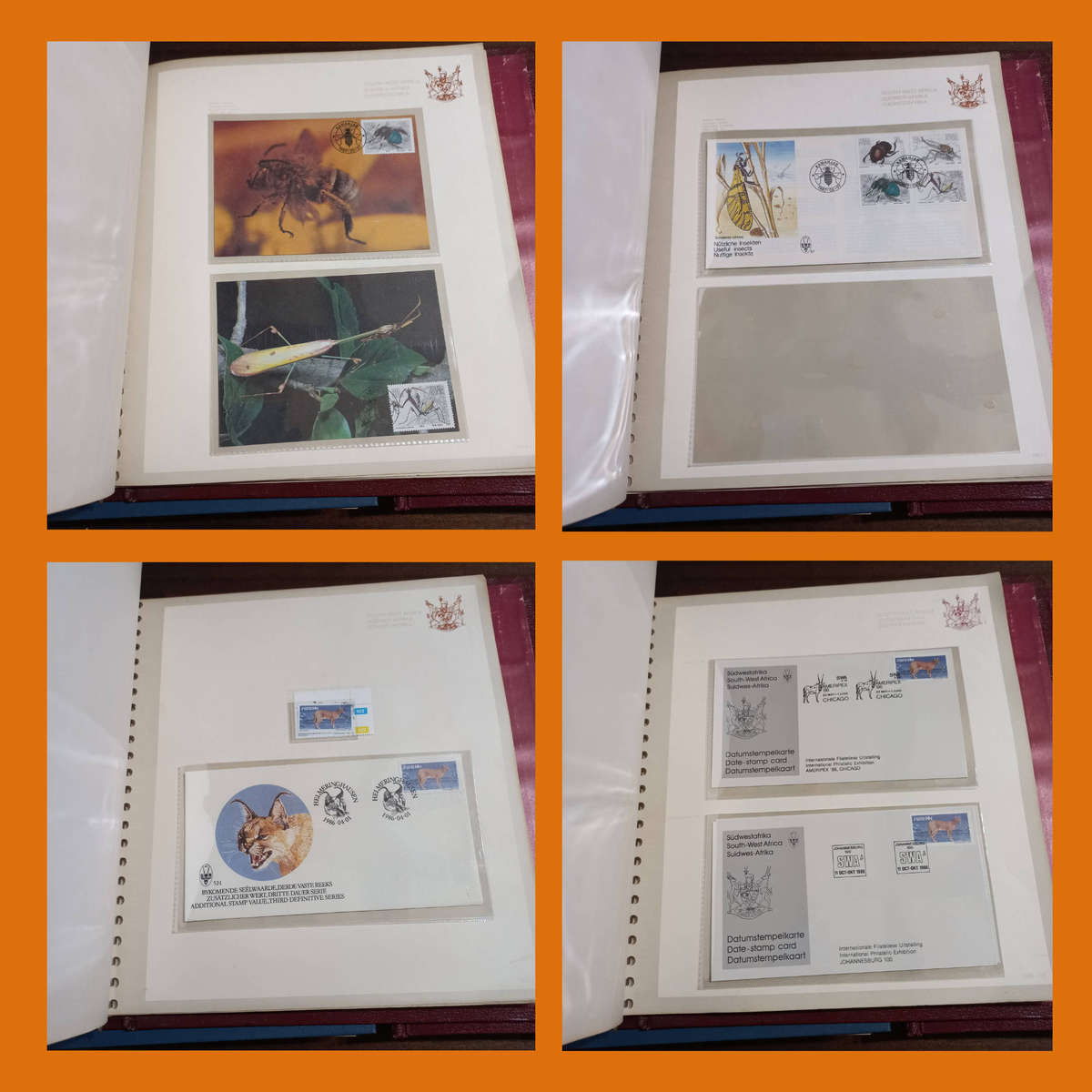 SWA 1982 to 1990 Collection in 3 Pre-Printed Albums  FDCs, Bulletins, Date Stamp And Maxi Cards