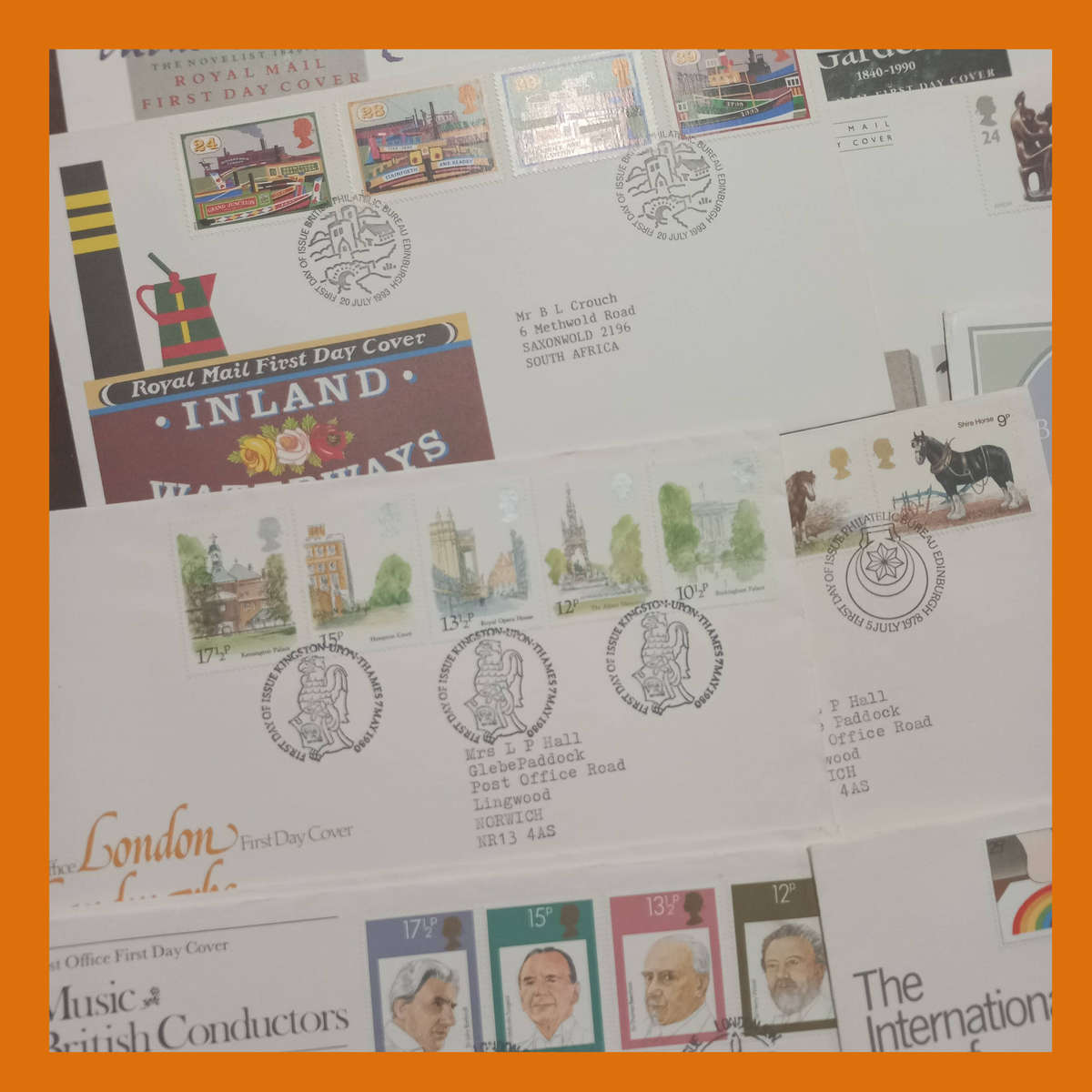 Great Britain First Day Covers 75 Plus Mainly 1980s Addressed Selection