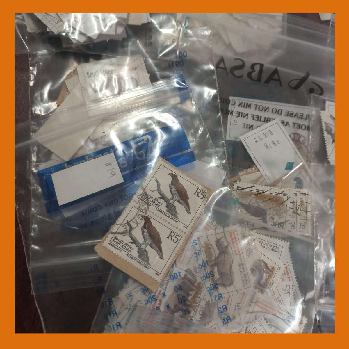 South Africa 6th Definitive Fauna Series  Sorted in Money Bags, 700g