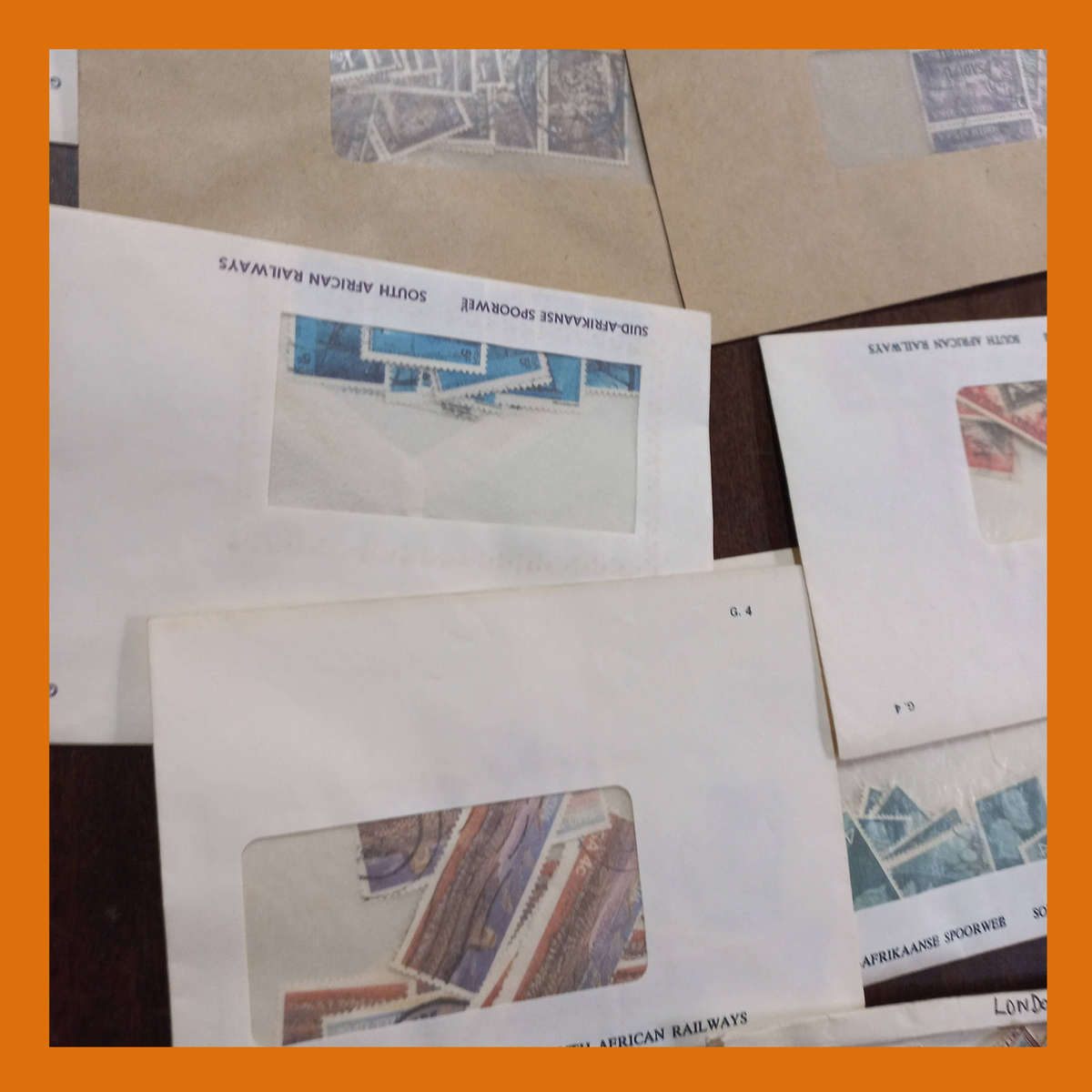 South Africa Union and Early Republic Stamps Sorted in Envelopes Total Weight 450g