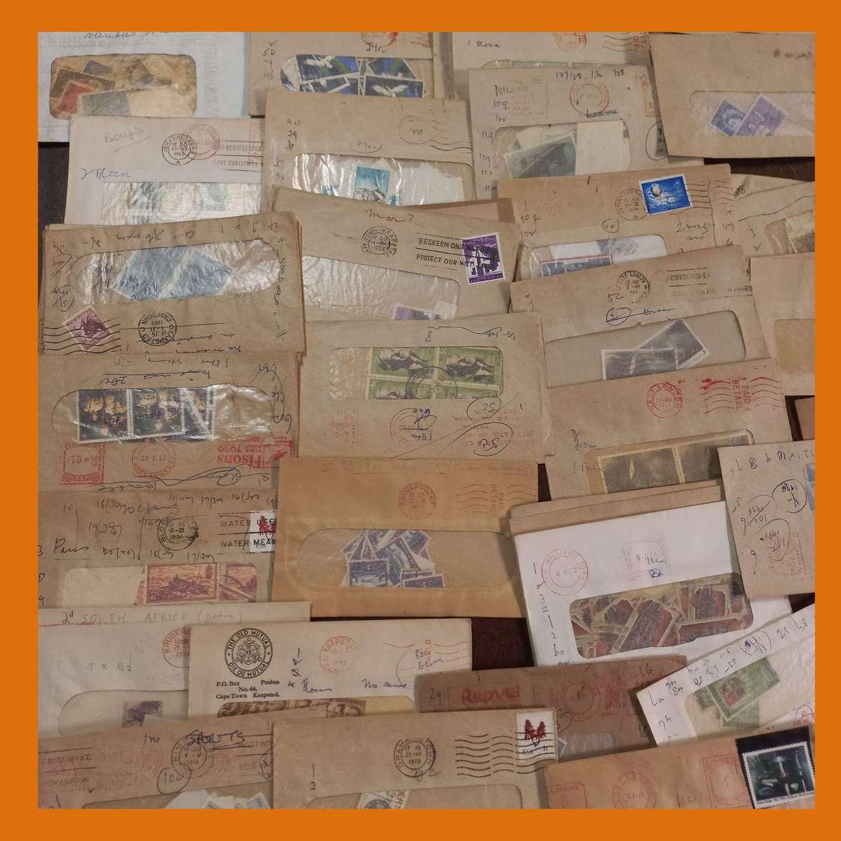 South Africa  Republic & Union Era Stamp Accumulation in Envelopes