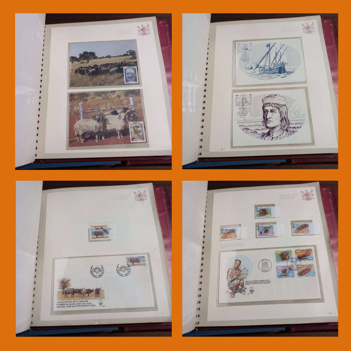 SWA 1982 to 1990 Collection in 3 Pre-Printed Albums  FDCs, Bulletins, Date Stamp And Maxi Cards