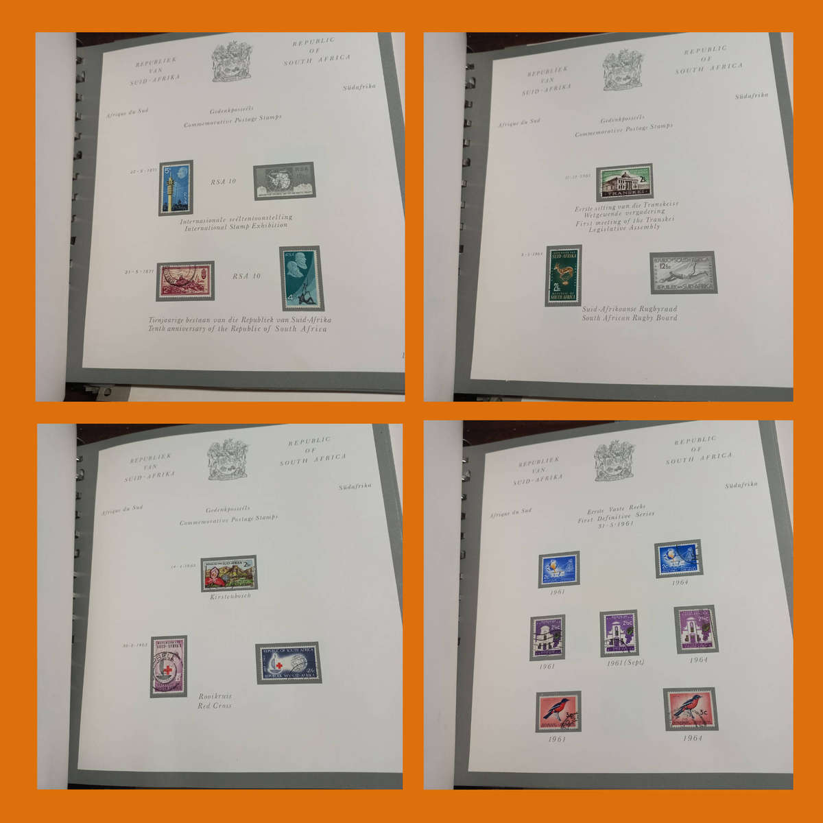 RSA 2 Pre-Printed Albums in Slip/Dust Covers (1961 to 1985, Incomplete)