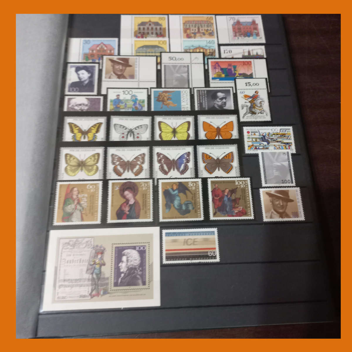 Germany Federal MINT 19902000 in Lighthouse Stock Book with Sixteen double sided Pages