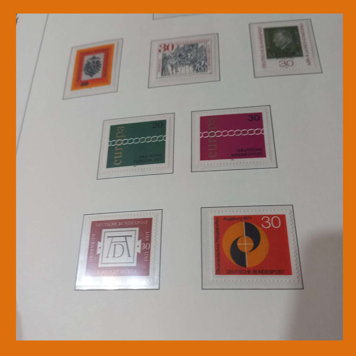 Germany Federal 1971 to 1984 in Near-New Pre Printed Lighthouse Album