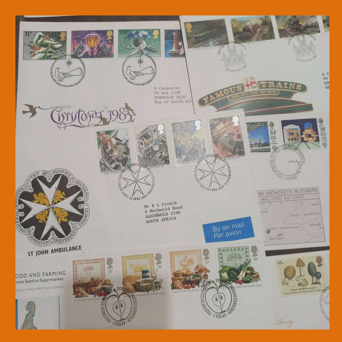 Great Britain First Day Covers 75 Plus Mainly 1980s Addressed Selection