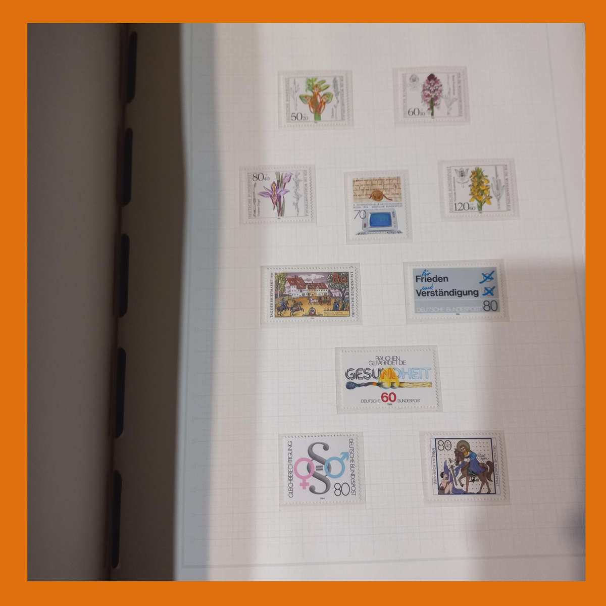 Germany Federal 1971 to 1984 in Near-New Pre Printed Lighthouse Album