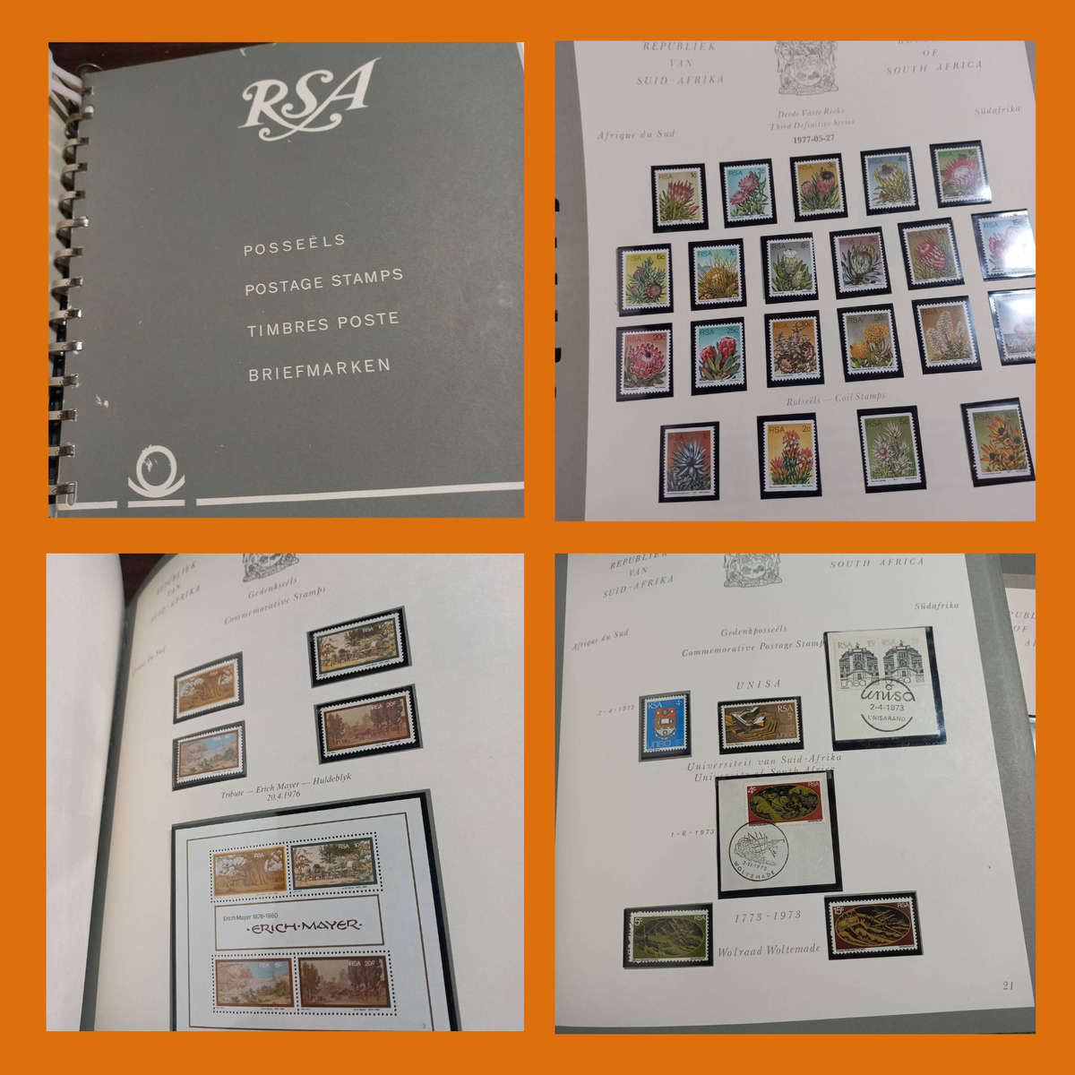 RSA 2 Pre-Printed Albums in Slip/Dust Covers (1961 to 1985, Incomplete)