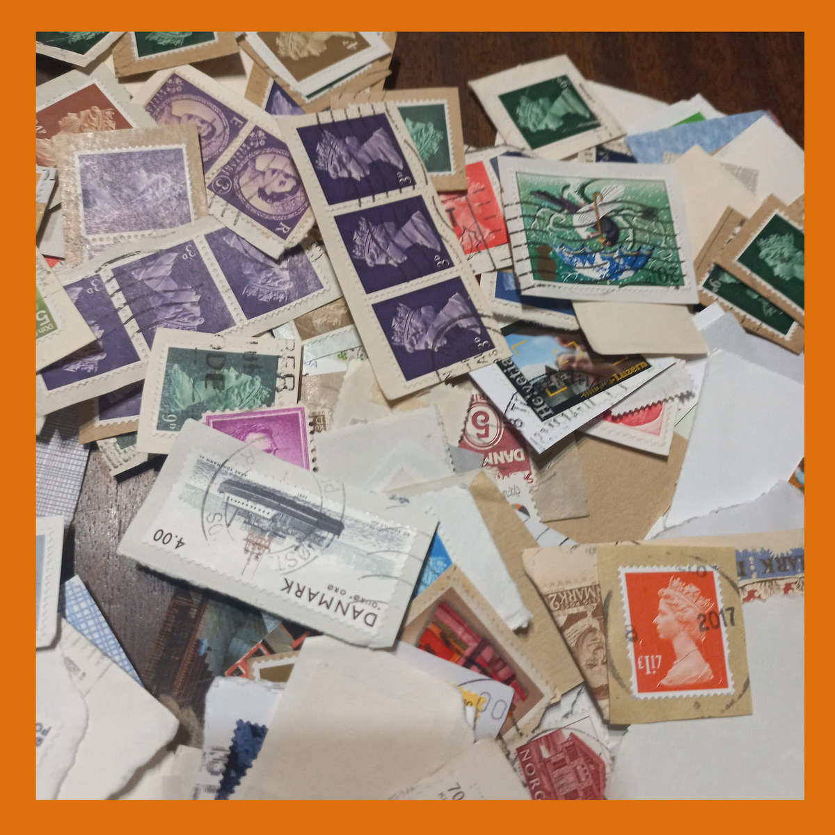 World Kiloware on Paper  400g Mix Strong in GB (Includes Machins) Scandinavia and Germany